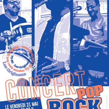 Concert Pop Rock 31 Mai 20h